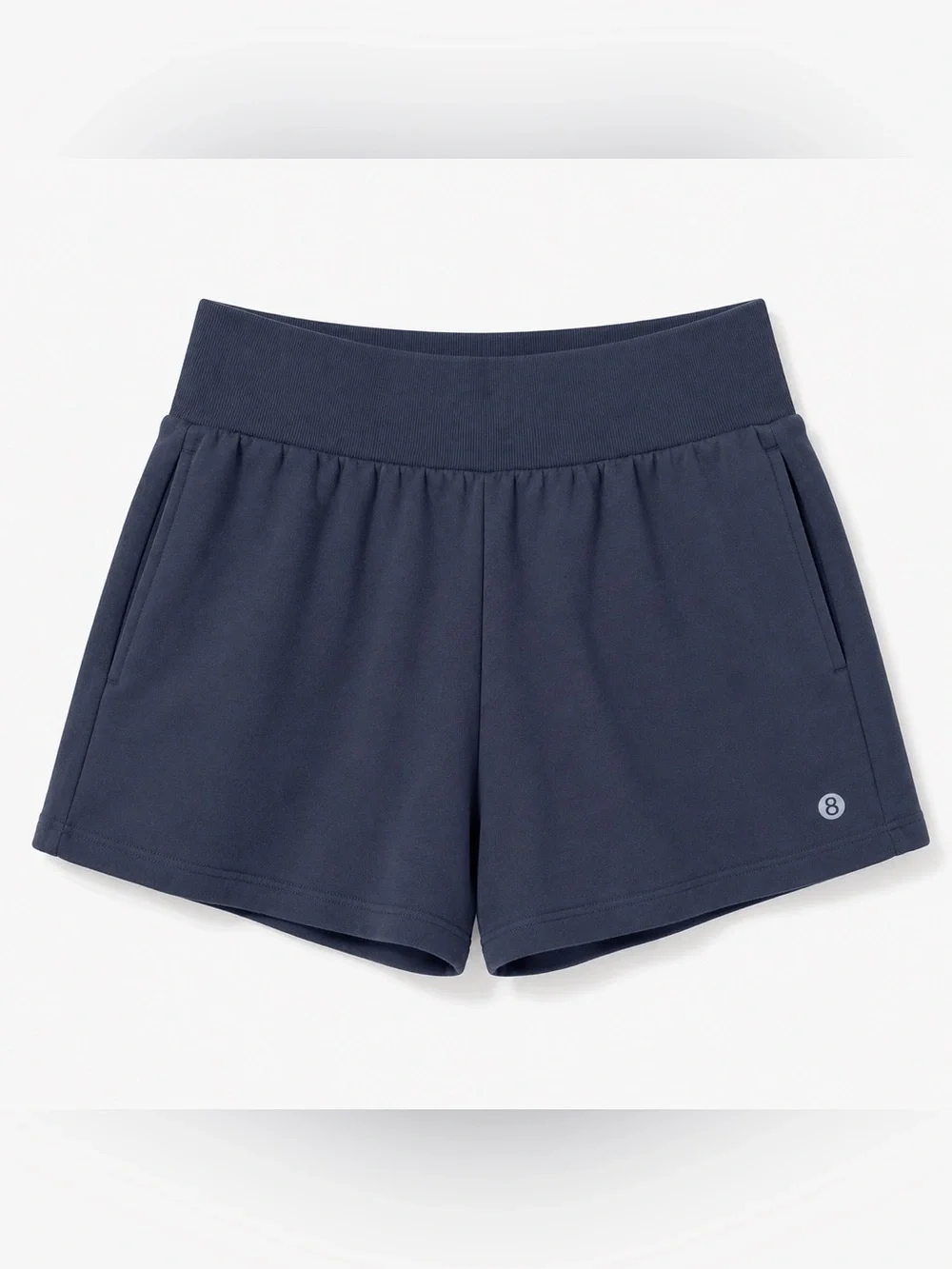 NWT LAYERS Sunday Lounge Club Matching Set Blue Lounge Shorts Sweatshirt L